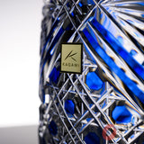 KAGAMI Crystal Edo-Kiriko Vase - Bamboo Leaf & Octagonal Basket Weave / 笹っ葉に八角籠目紋