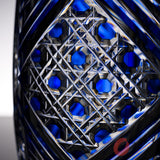 KAGAMI Crystal Edo-Kiriko Vase - Bamboo Leaf & Octagonal Basket Weave / 笹っ葉に八角籠目紋