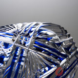 KAGAMI Crystal Edo-Kiriko Vase - Bamboo Leaf & Octagonal Basket Weave / 笹っ葉に八角籠目紋
