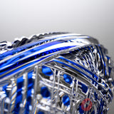 KAGAMI Crystal Edo-Kiriko Vase - Bamboo Leaf & Octagonal Basket Weave / 笹っ葉に八角籠目紋