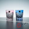 KAGAMI Crystal Edo-Kiriko Pair Whiskey Glass - 240 ml / Bamboo Leave