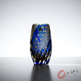 KAGAMI Crystal Edo-Kiriko Luxury Flower Vase - Kumiko & Lattice by Tomokazu Noguchi / 組子格子 野口友和