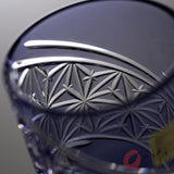 KAGAMI Crystal Glass Tumbler 380 ml – “Asanoha” / 江戸切子タンブラー 麻の葉