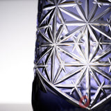 KAGAMI Crystal Glass Tumbler 380 ml – “Asanoha” / 江戸切子タンブラー 麻の葉