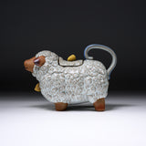 Seto Ware KASHIWA - Animal Teapot - Sheep / 瀬戸焼 かしわ窯