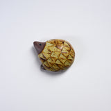 Seto Ware KASHIWA - Brooch - Hedgehog / 瀬戸焼 かしわ窯