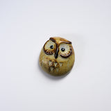 Seto Ware KASHIWA - Brooch - Owl / 瀬戸焼 かしわ窯