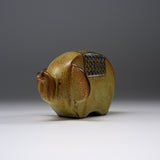 Seto Ware KASHIWA - Animal Ornament - Elephant / 瀬戸焼 かしわ窯