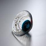 Kinsai Glass Sake Cup with Wooden Box - Begging of Summer / 金彩盃 初夏