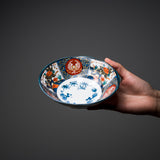 Kinsai Series - Shallow Bowl 14.5 cm / 美濃焼き 染錦金彩