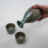 Mino ware Pottery Sake Set - Aqua Lake / やまい伊藤 酒器セット
