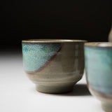 Mino ware Pottery Sake Set - Aqua Lake / やまい伊藤 酒器セット