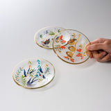 Lucky Flower & Bird Series Small Plate - Three Colour Options / 吉祥花鳥 豆皿