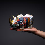 KOIKKO Hand-crafted Doll Ornament - Rhinoceros Medium / 幸一光 江戸木目込人形