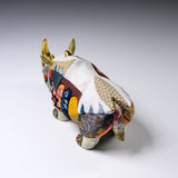 KOIKKO Hand-crafted Doll Ornament - Rhinoceros Medium / 幸一光 江戸木目込人形