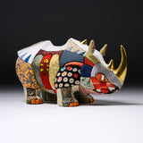 KOIKKO Hand-crafted Doll Ornament - Rhinoceros Medium / 幸一光 江戸木目込人形