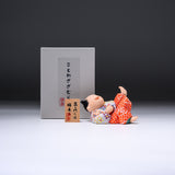 KOIKKO Hand-crafted Doll Ornament - Laughing Samurai / 幸一光 江戸木目込人形