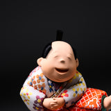 KOIKKO Hand-crafted Doll Ornament - Laughing Samurai / 幸一光 江戸木目込人形