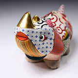 KOIKKO Hand-crafted Doll Ornament - Rhinoceros Small - Hikari / 幸一光 江戸木目込人形