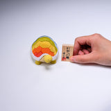 KOIKKO Hand-crafted Doll Ornament - Rainbow Turtle / 幸一光 江戸木目込人形