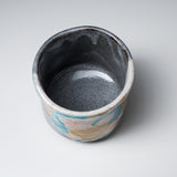 Kutani ware Japanese Yunomi Tea Cup - Kamon / 花文