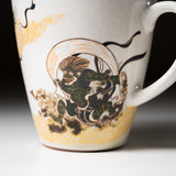 Kutani ware Mug Cup - Fujin Raijin / 九谷焼 マグカップ