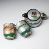 Kutani ware Tea Set - Mountainscape / 九谷焼 ティーセット 山景