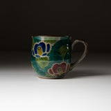 Kutani ware Mug Cup - Sasanqua Flower / 九谷焼 マグカップ