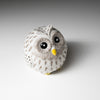 Kutani Ware Animal Ornament - Baby Gray Owl / 九谷焼  灰色梟