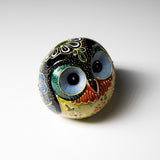 Kutani Ware Animal Ornament - Black Owl / 九谷焼 梟