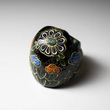 Kutani Ware Animal Ornament - Black Owl / 九谷焼 梟