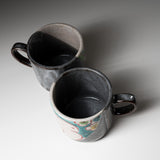 Kutani ware Pair Mug Cup - Rabbit / 九谷焼 ペアマグカップ