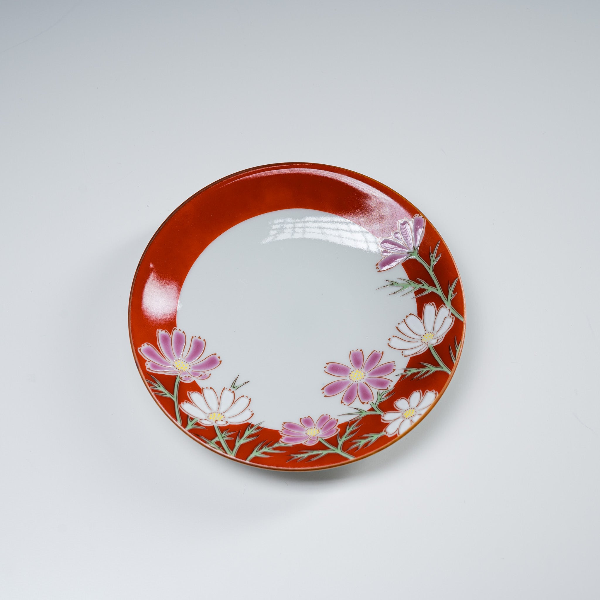 Kutani ware Single Flower Plate - 13.8 cm - 5 Options / 九谷焼 花小皿
