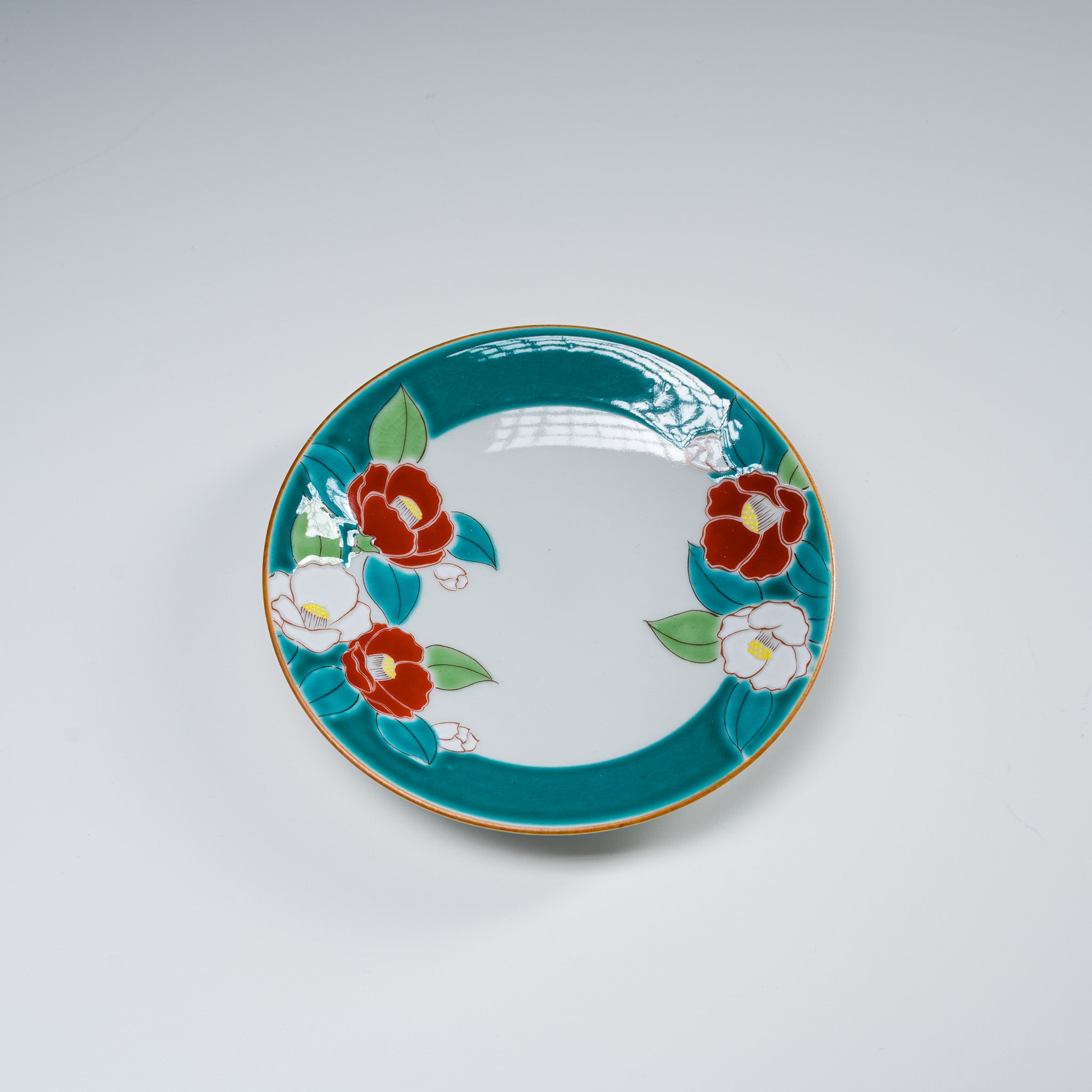 Kutani ware Single Flower Plate - 13.8 cm - 5 Options / 九谷焼 花小皿