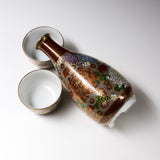 Kutani ware Premium Sake Set - Gold Hanazume / 九谷焼 酒器セット