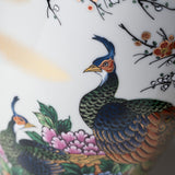 Kutani ware Premium Vase - Peony Peacock / 九谷焼 花瓶 牡丹孔雀