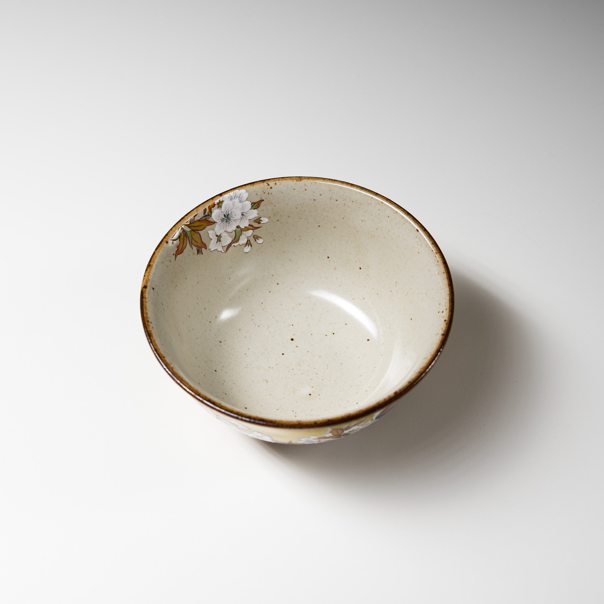 Kutani ware Rice Bowl - Kacho Fugetsu / 九谷焼 茶碗
