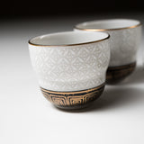 Kutani ware Premium Sake Set - Hyotan Shippo / 九谷焼 酒器セット