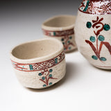 Kutani ware Premium Sake Set - Akae / 九谷焼 酒器セット