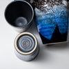 Load image into Gallery viewer, Kutani ware Sake Set - Blue Ginsai / 九谷焼 酒器セット 青銀彩