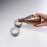 Kutani ware Premium Sake Set - Gold Hanazume / 九谷焼 酒器セット