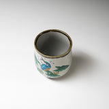 Kutani ware Japanese Yunomi Tea Cup - Kingfisher / 九谷焼 湯呑み