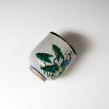 Kutani ware Japanese Yunomi Tea Cup - Kingfisher / 九谷焼 湯呑み