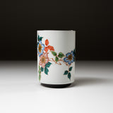 Kutani ware Tea Cup, Pen Cup - Clematis Florida / 九谷焼 湯呑み