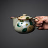 Kutani ware Single Tea Pot - Gold Camellia / 九谷焼 急須