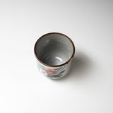 Kutani ware Japanese Yunomi Tea Cup - Camellia / 九谷焼 湯呑み