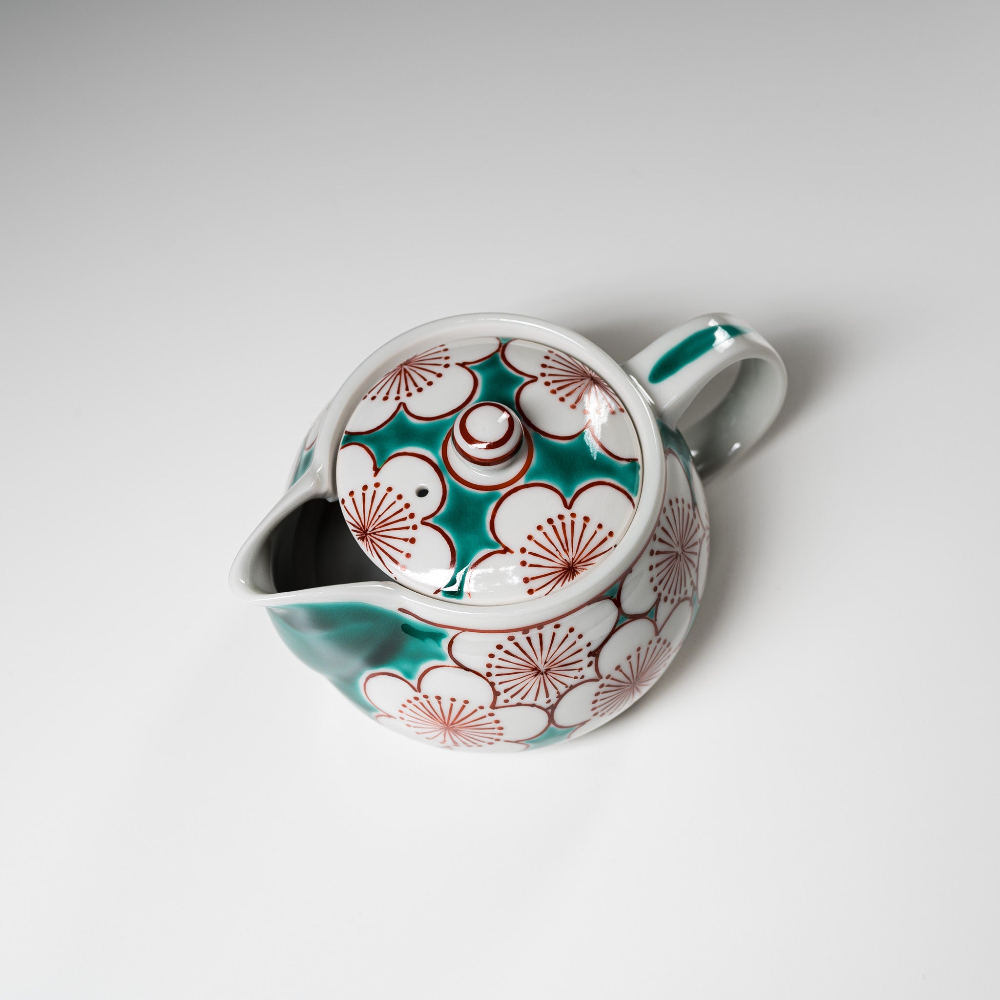 Kutani ware Single Tea Pot - Plum / 九谷焼 急須