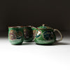 Load image into Gallery viewer, Kutani ware Tea Set - Marumon Flower / 九谷焼 ティーセット