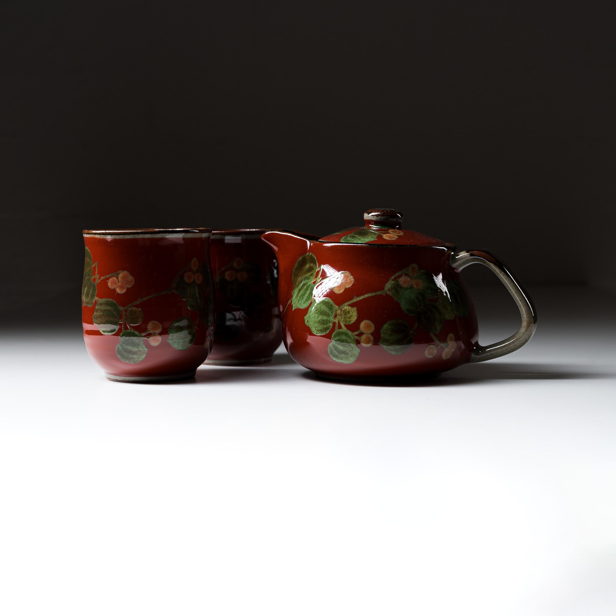 Kutani ware Tea Set - Sankirai / 九谷焼 ティーセット 山帰来