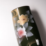 Kutani ware Premium Vase - Flowing Flower / 九谷焼 花瓶